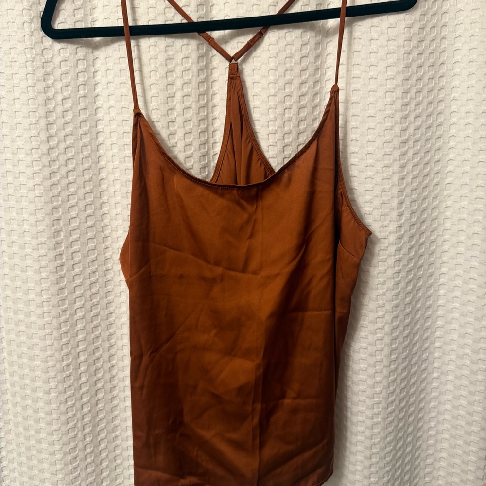 Stars Above Brown Backless Sleeveless Camisole Pajama